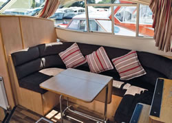 Interior image of boat